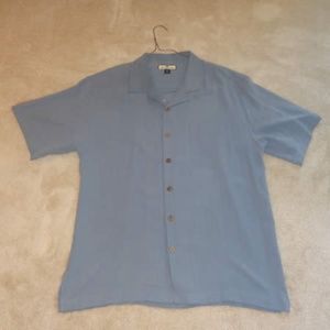 Tommy Bahama 100% Silk Embroidered Camp Shirt XL
